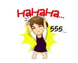 Lady dance v.Isan/Eng sticker #13349426