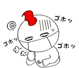 The chicken which is full of expressions sticker #13349546