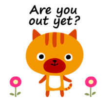 Move! Animation Cat (Go out Cat) sticker #13349763
