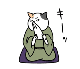 Rakugo cat sticker #13349820