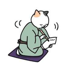 Rakugo cat sticker #13349821