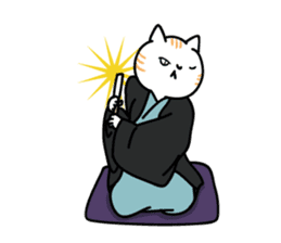 Rakugo cat sticker #13349822