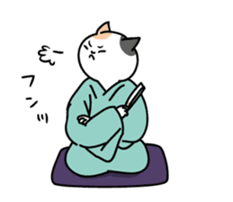 Rakugo cat sticker #13349825