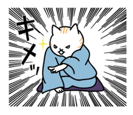 Rakugo cat sticker #13349843