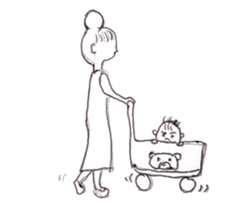 baby teacher sticker #13349992