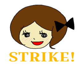 Pinko loves bowling!! sticker #13350134