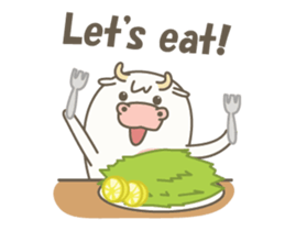 Kawaii Cow Animated! sticker #13350688