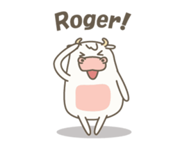 Kawaii Cow Animated! sticker #13350696