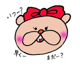 Happy bear couple sticker #13351562