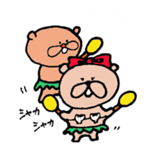 Happy bear couple sticker #13351573