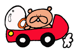 Happy bear couple sticker #13351582