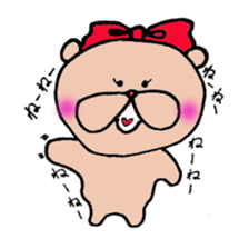 Happy bear couple sticker #13351584