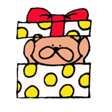 Happy bear couple sticker #13351592