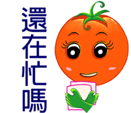 Tomato playful girl (7) sticker #13353085