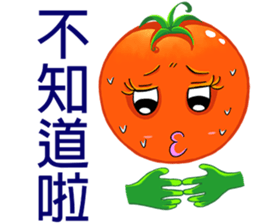 Tomato playful girl (7) sticker #13353091