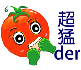 Tomato playful girl (7) sticker #13353103