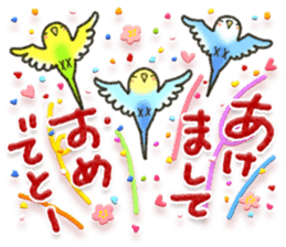 Budgerigar7 sticker #13353490