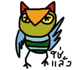 Owl Hook 2 sticker #13353883