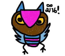 Owl Hook 2 sticker #13353891
