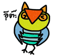 Owl Hook 2 sticker #13353893