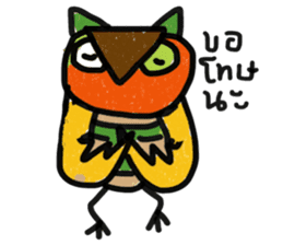 Owl Hook 2 sticker #13353903