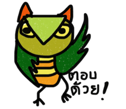 Owl Hook 2 sticker #13353907