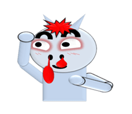 A cute little demon sticker #13353931