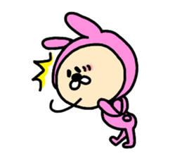 Surprised Rabbit Sticker sticker #13354042