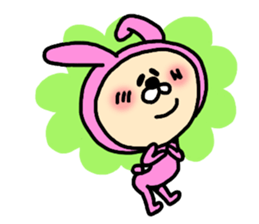 Surprised Rabbit Sticker sticker #13354051