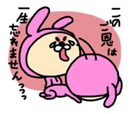 Surprised Rabbit Sticker sticker #13354053