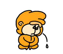 Surprised Rabbit Sticker sticker #13354054