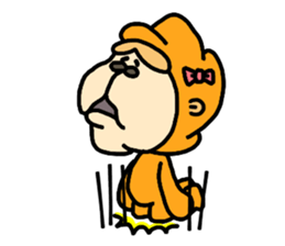 Surprised Rabbit Sticker sticker #13354056