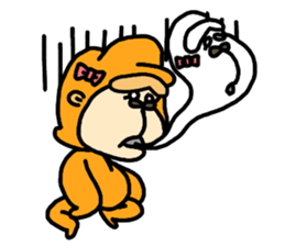 Surprised Rabbit Sticker sticker #13354057