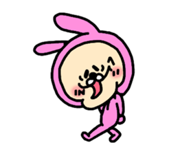 Surprised Rabbit Sticker sticker #13354058