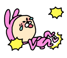 Surprised Rabbit Sticker sticker #13354061