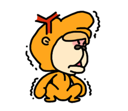 Surprised Rabbit Sticker sticker #13354063