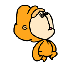 Surprised Rabbit Sticker sticker #13354066