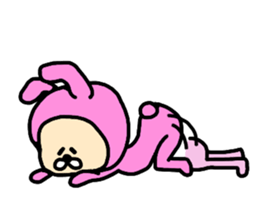 Surprised Rabbit Sticker sticker #13354075