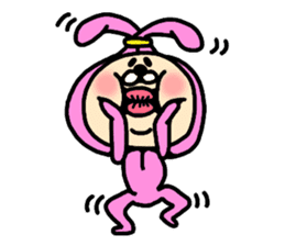 Surprised Rabbit Sticker sticker #13354076