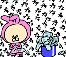 Surprised Rabbit Sticker sticker #13354077