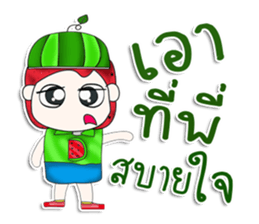Mr. Momada. Love watermelon.^^ sticker #13354362