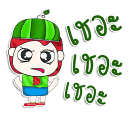 Mr. Momada. Love watermelon.^^ sticker #13354370