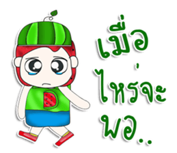 Mr. Momada. Love watermelon.^^ sticker #13354375