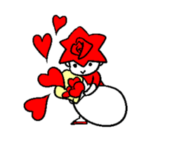 Animation sticker of the small rose sticker #13354587