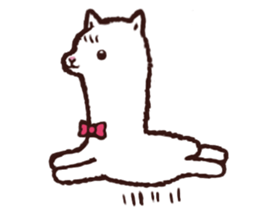 Mofuo of an alpaca sticker #13354654