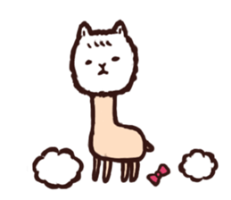 Mofuo of an alpaca sticker #13354655