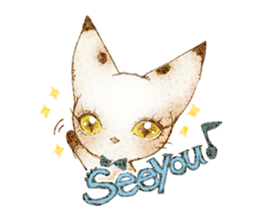 Vious is cute cat. sticker #13355593