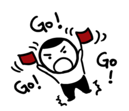 A flat head boy 5 sticker #13355900