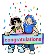 Husband and wife working in the tavern sticker #13355963