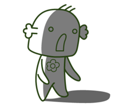 Happy cute broccoli man sticker #13355993